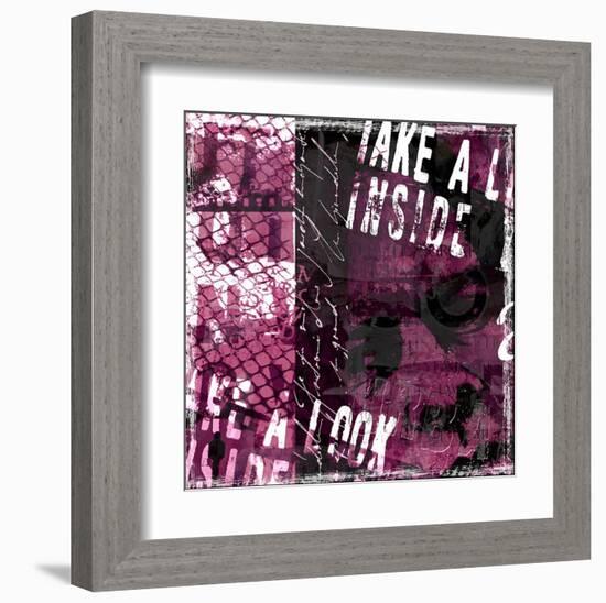 Look inside-Fline-Framed Art Print