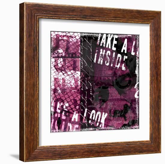 Look inside-Fline-Framed Art Print