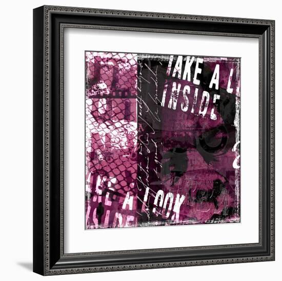 Look inside-Fline-Framed Art Print