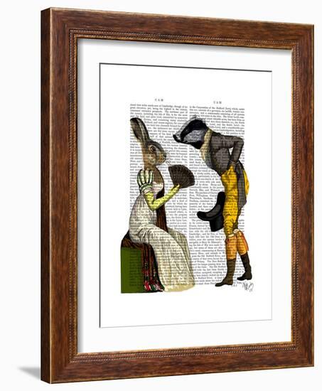 Look of Love Regency Badger and Hare Couple-Fab Funky-Framed Premium Giclee Print