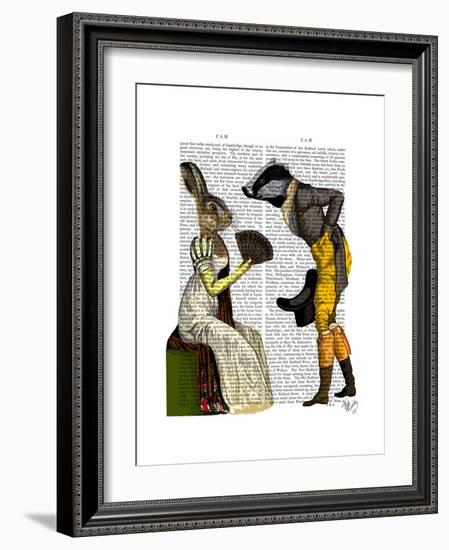 Look of Love Regency Badger and Hare Couple-Fab Funky-Framed Premium Giclee Print