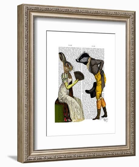 Look of Love Regency Badger and Hare Couple-Fab Funky-Framed Art Print