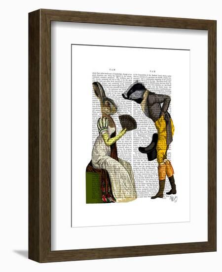 Look of Love Regency Badger and Hare Couple-Fab Funky-Framed Art Print