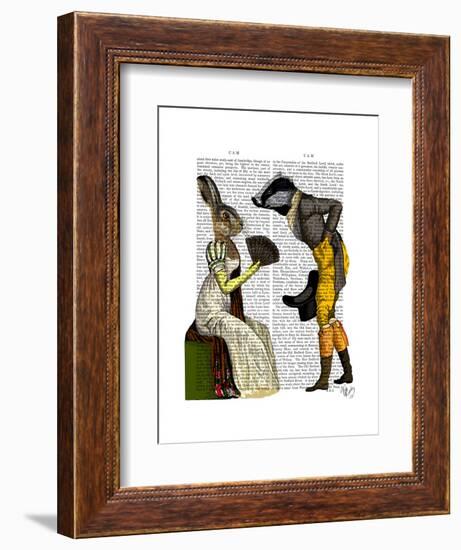 Look of Love Regency Badger and Hare Couple-Fab Funky-Framed Art Print