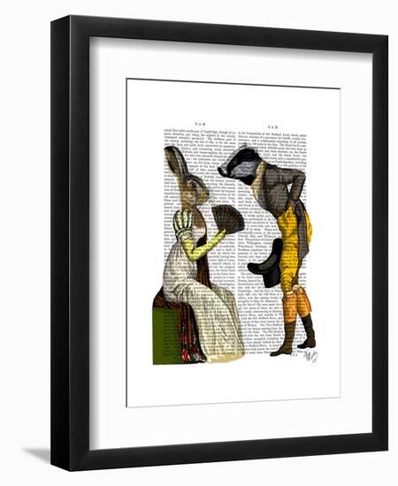 Look of Love Regency Badger and Hare Couple-Fab Funky-Framed Art Print