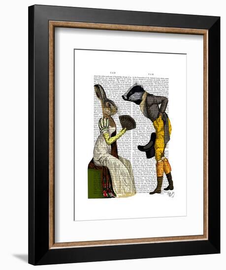 Look of Love Regency Badger and Hare Couple-Fab Funky-Framed Art Print