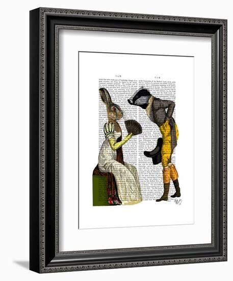 Look of Love Regency Badger and Hare Couple-Fab Funky-Framed Art Print