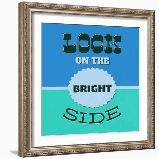 Look on the Bright Side 1-Lorand Okos-Framed Art Print