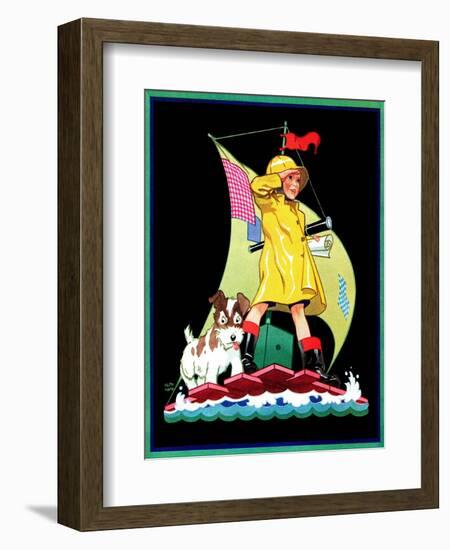 Look Out - Child Life-Keith Ward-Framed Giclee Print