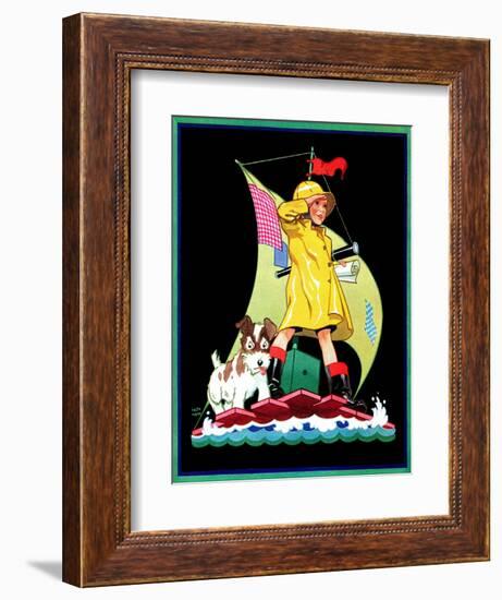 Look Out - Child Life-Keith Ward-Framed Giclee Print