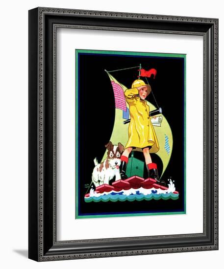 Look Out - Child Life-Keith Ward-Framed Giclee Print