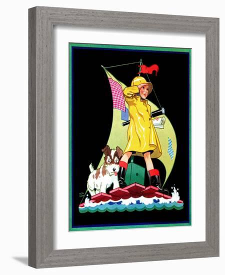 Look Out - Child Life-Keith Ward-Framed Giclee Print