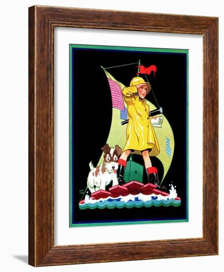 Look Out - Child Life-Keith Ward-Framed Giclee Print