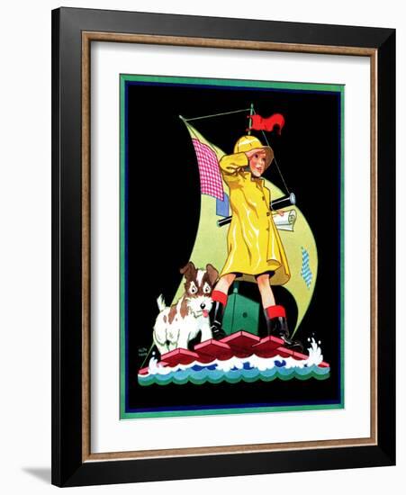 Look Out - Child Life-Keith Ward-Framed Giclee Print