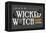 Look Out for the Wicked Witch - Happy Halloween-Lantern Press-Framed Stretched Canvas