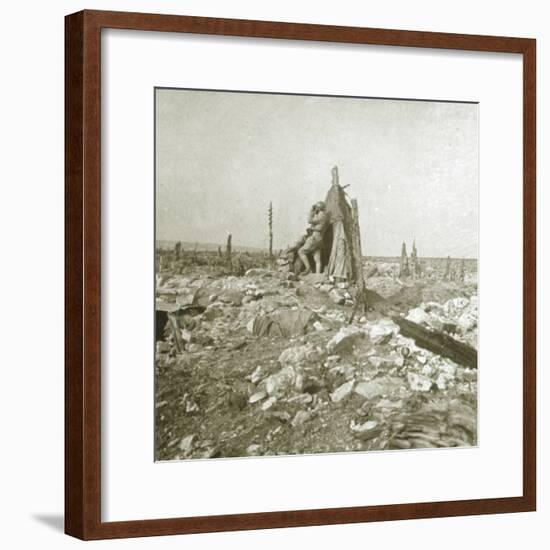 Look-out post, Fort Vaux, northern France, c1914-c1918-Unknown-Framed Photographic Print