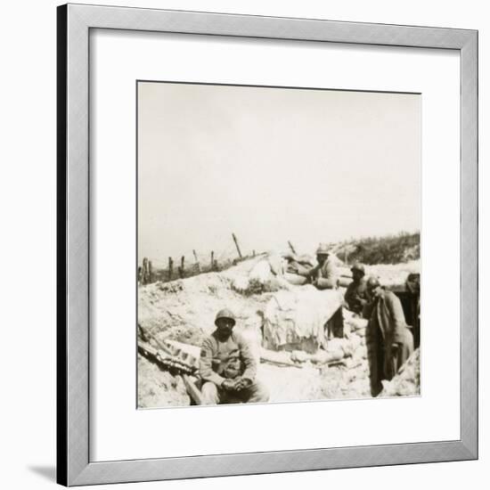 Look-out post, Massiges, northern France, c1914-c1918-Unknown-Framed Photographic Print