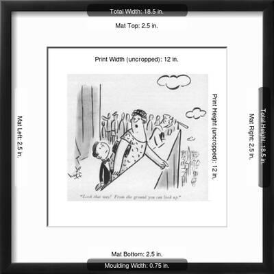 Look That Way From The Ground You Can Look Up New Yorker Cartoon Premium Giclee Print Sydney Hoff Art Com