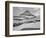 Looking Across Barren Land To Mountains From Logan Pass Glacier National Park Montana. 1933-1942-Ansel Adams-Framed Premium Giclee Print