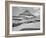 Looking Across Barren Land To Mountains From Logan Pass Glacier National Park Montana. 1933-1942-Ansel Adams-Framed Art Print