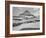 Looking Across Barren Land To Mountains From Logan Pass Glacier National Park Montana. 1933-1942-Ansel Adams-Framed Art Print