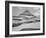 Looking Across Barren Land To Mountains From Logan Pass Glacier National Park Montana. 1933-1942-Ansel Adams-Framed Art Print