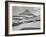 Looking Across Barren Land To Mountains From Logan Pass Glacier National Park Montana. 1933-1942-Ansel Adams-Framed Art Print