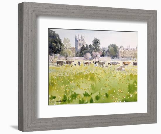 Looking across Christ Church Meadows, 1989-Lucy Willis-Framed Giclee Print