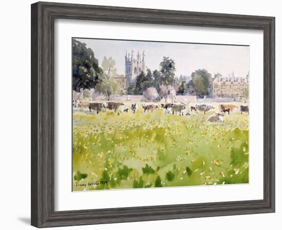 Looking across Christ Church Meadows, 1989-Lucy Willis-Framed Giclee Print