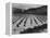 Looking Across Corn, Cliff In Bkgd "Corn Field Indian Farm Near Tuba City Arizona In Rain 1941"-Ansel Adams-Framed Stretched Canvas