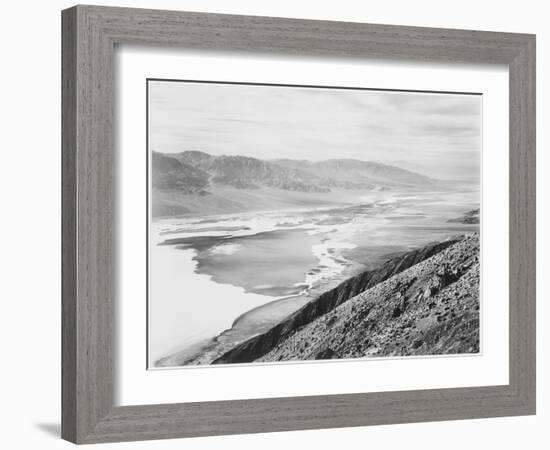 Looking Across Desert Toward Mountains "Death Valley National Monument" California. 1933-1942-Ansel Adams-Framed Art Print