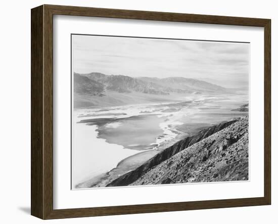 Looking Across Desert Toward Mountains "Death Valley National Monument" California. 1933-1942-Ansel Adams-Framed Art Print