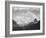Looking Across Forest To Mountains And Clouds "In Glacier National Park" Montana. 1933-1942-Ansel Adams-Framed Premium Giclee Print