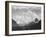 Looking Across Forest To Mountains And Clouds "In Glacier National Park" Montana. 1933-1942-Ansel Adams-Framed Premium Giclee Print