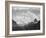 Looking Across Forest To Mountains And Clouds "In Glacier National Park" Montana. 1933-1942-Ansel Adams-Framed Art Print