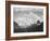 Looking Across Forest To Mountains And Clouds "In Glacier National Park" Montana. 1933-1942-Ansel Adams-Framed Art Print