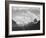 Looking Across Forest To Mountains And Clouds "In Glacier National Park" Montana. 1933-1942-Ansel Adams-Framed Art Print