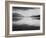 Looking Across Lake Toward Mts "Evening McDonald Lake Glacier National Park" Montana 1933-1942-Ansel Adams-Framed Premium Giclee Print