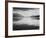 Looking Across Lake Toward Mts "Evening McDonald Lake Glacier National Park" Montana 1933-1942-Ansel Adams-Framed Premium Giclee Print