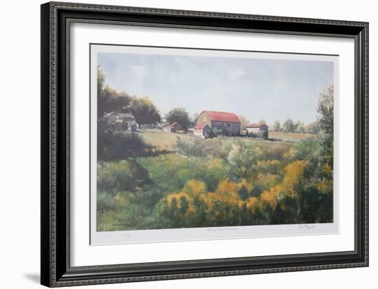 Looking Across the Field-Neville Clarke-Framed Collectable Print