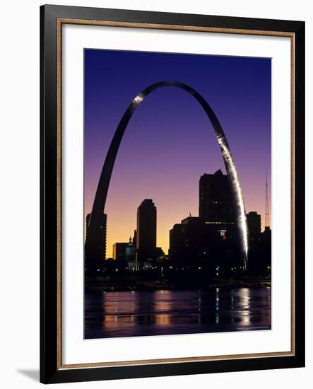 Looking Across the Mississippi River to St Louis, USA-Chuck Haney-Framed Photographic Print