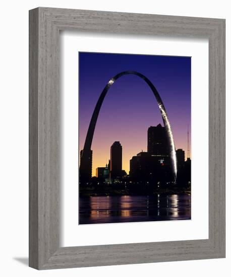 Looking Across the Mississippi River to St Louis, USA-Chuck Haney-Framed Photographic Print