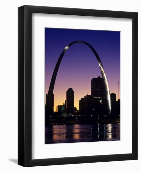 Looking Across the Mississippi River to St Louis, USA-Chuck Haney-Framed Photographic Print