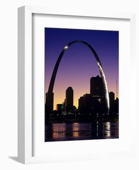 Looking Across the Mississippi River to St Louis, USA-Chuck Haney-Framed Photographic Print