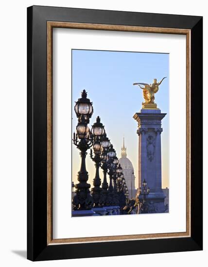 Looking across the Pont Alexandre Iii to the Dome Church, Paris, France, Europe-Neil-Framed Photographic Print