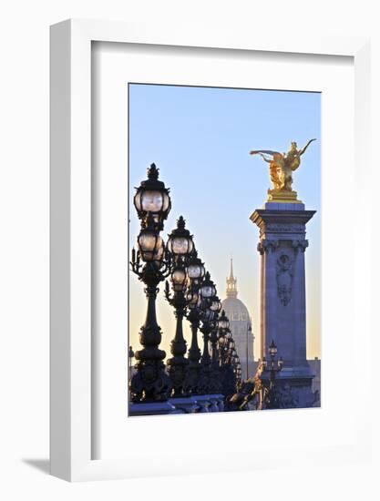 Looking across the Pont Alexandre Iii to the Dome Church, Paris, France, Europe-Neil-Framed Photographic Print