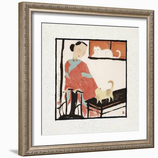 Looking at Each Other-Hu Yongkai-Framed Giclee Print