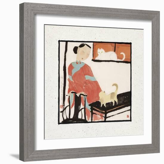 Looking at Each Other-Hu Yongkai-Framed Giclee Print