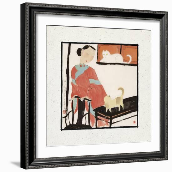 Looking at Each Other-Hu Yongkai-Framed Giclee Print