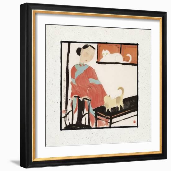 Looking at Each Other-Hu Yongkai-Framed Giclee Print